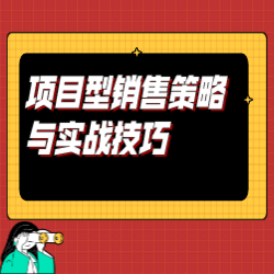 《项目型销售策略与实战技巧》