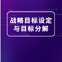 《战略目标设定与目标分解》