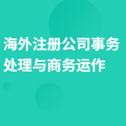 《海外注册公司事务处理与商务运作》